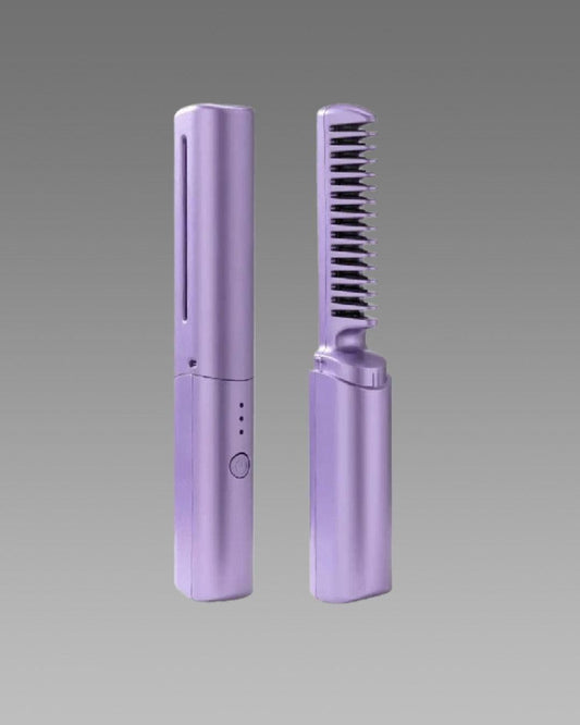 Click Haven™ Rechargeable Portable Hair Straightener Comb