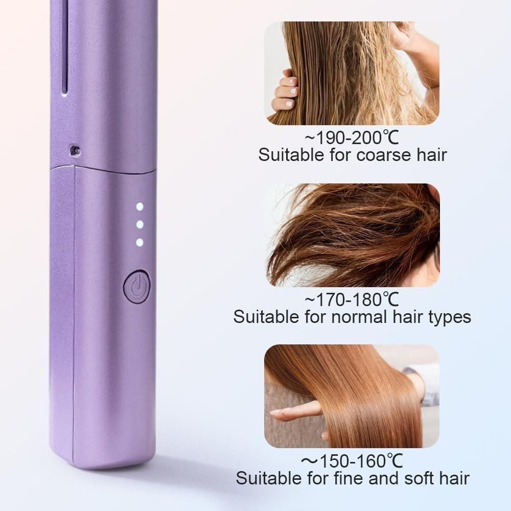 Click Haven™ Rechargeable Portable Hair Straightener Comb